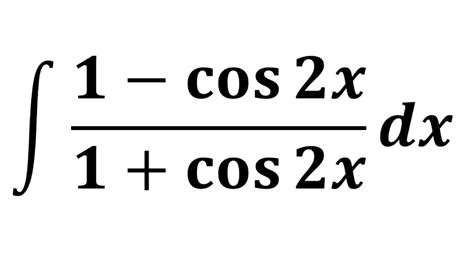 integral dx/1+cos2x